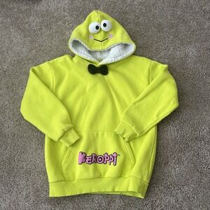 Hello Kitty & Friends Hoodie Kids 11/12 Lime Green Keroppi